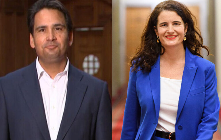 Simon Bridges and Nicola Willis