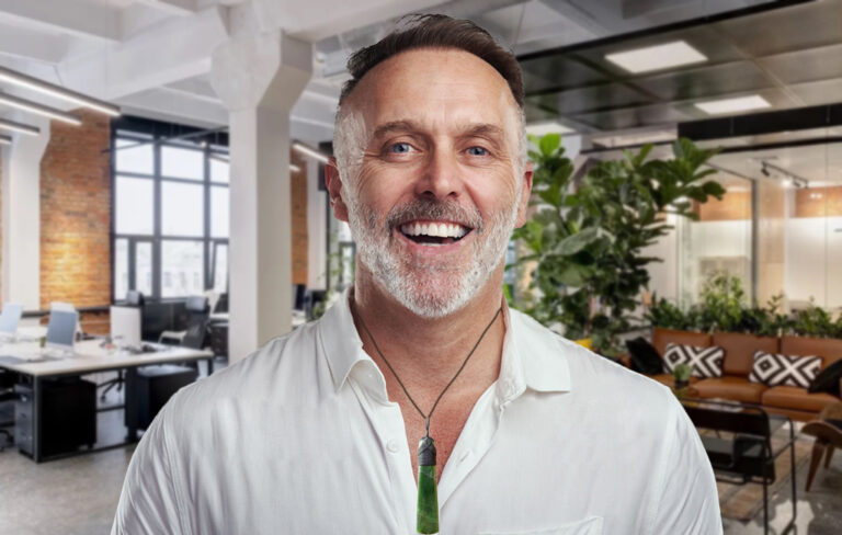 Man wearing pounamu necklace