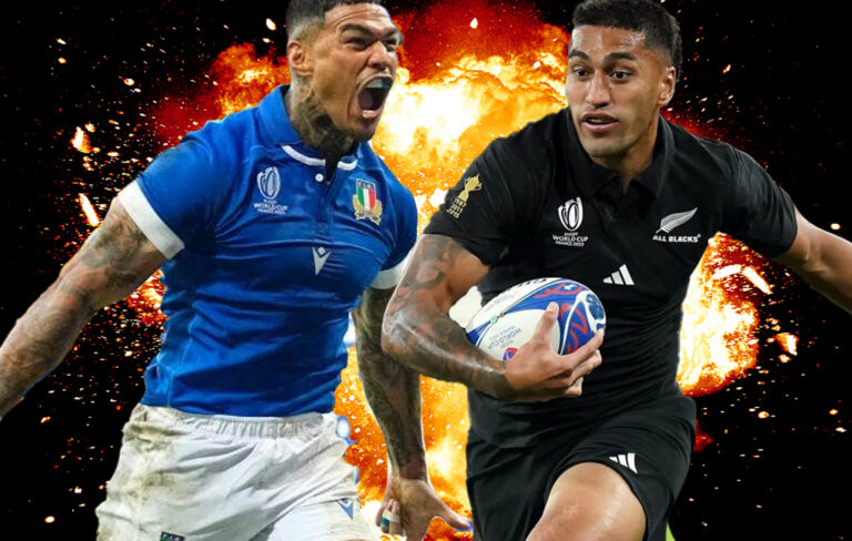match preview image of all blacks player and italian rugby player