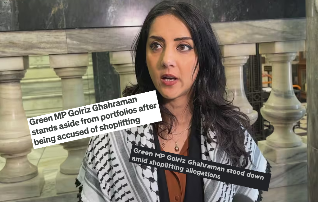 golriz ghaharaman with shoplifting allegation headlines