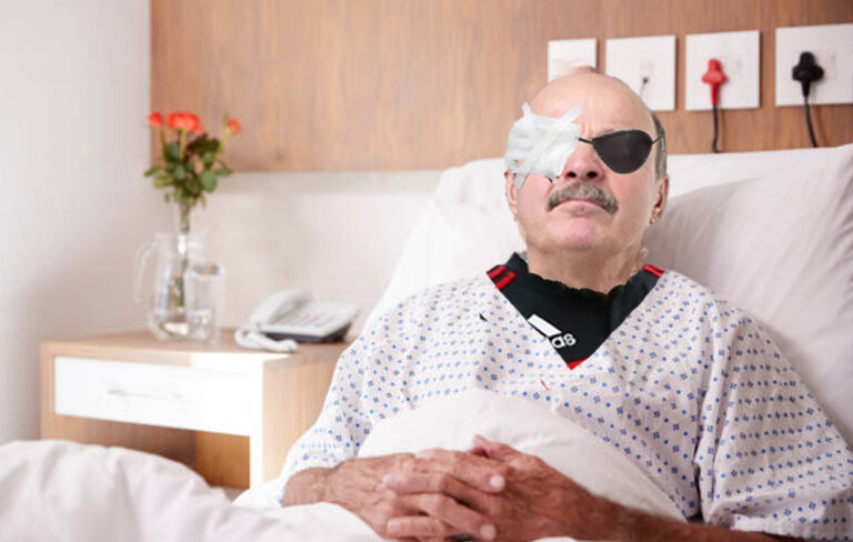 one eyed cantab in hospital