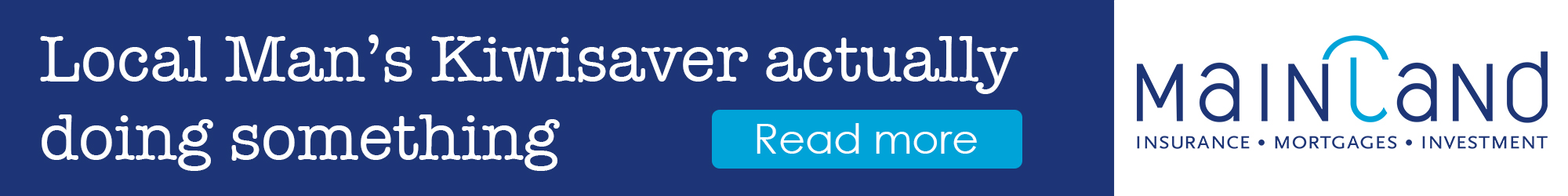 kiwisaver banner ad for mainland investments