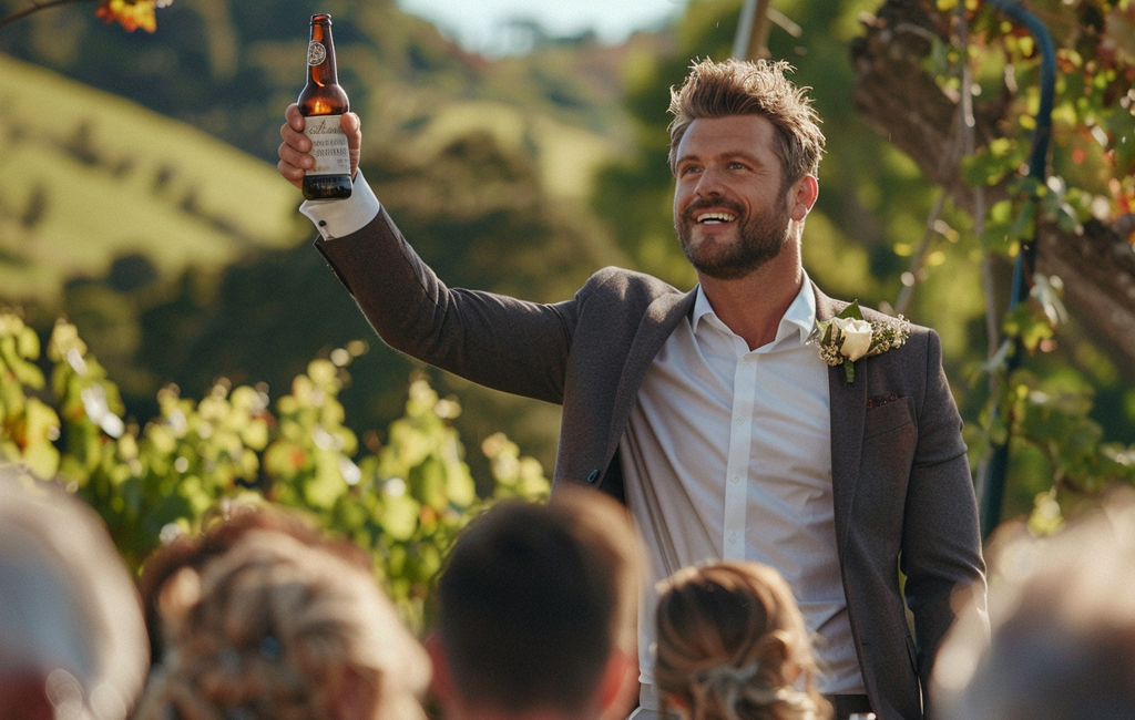 best man at wedding giving speech