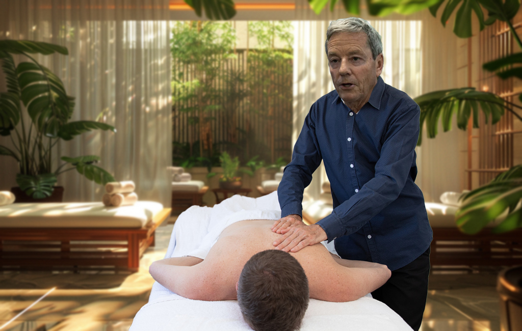 andrew bayly giving massage