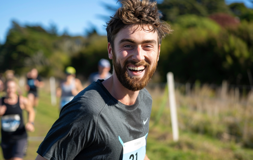 man out for run