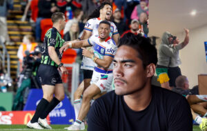 Man reflecting as he thinks about warriors celebrating