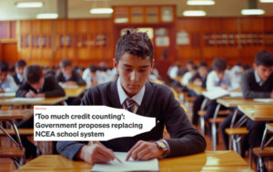 boy in school exam