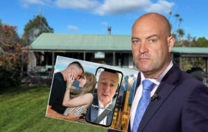 Leigh Hart with Christopher Luxon and Taylor Swift