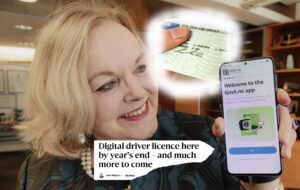 Judith Collins with her new govt app