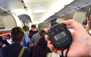stopwatch on plane