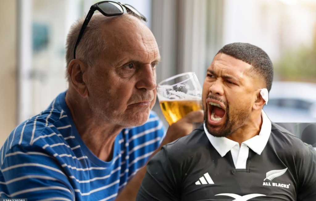 ardie savea and old boy at pub.