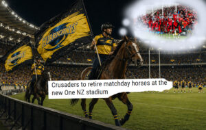 horsemen at wellington rugby stadium