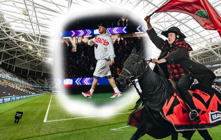 horse and scribe at new stadium