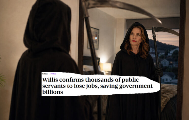 nicola willis in grim reaper outfit