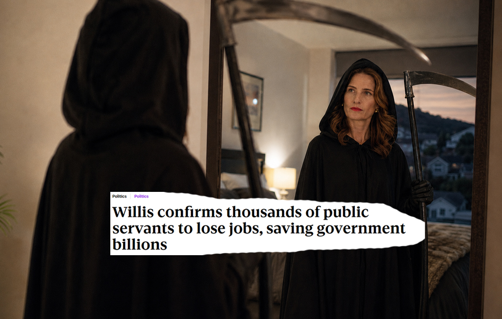 nicola willis in grim reaper outfit