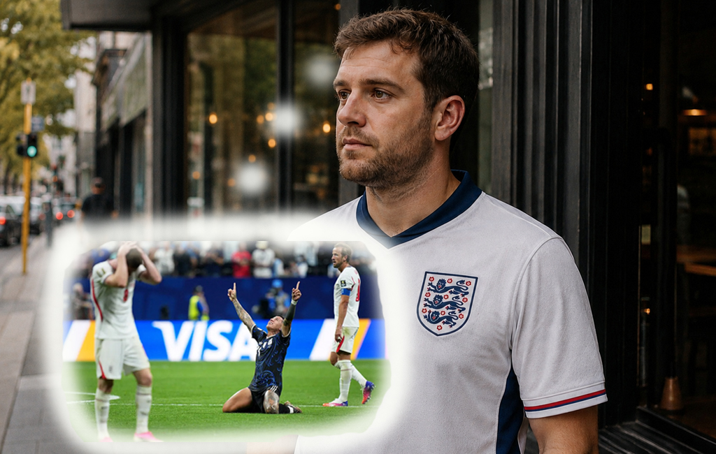england fan thinking about argentina win