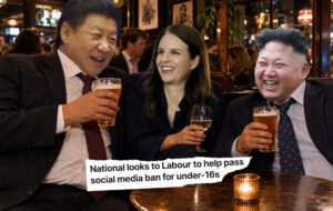 Erica Stanford, Xi Jinping and Kim Jong Un.