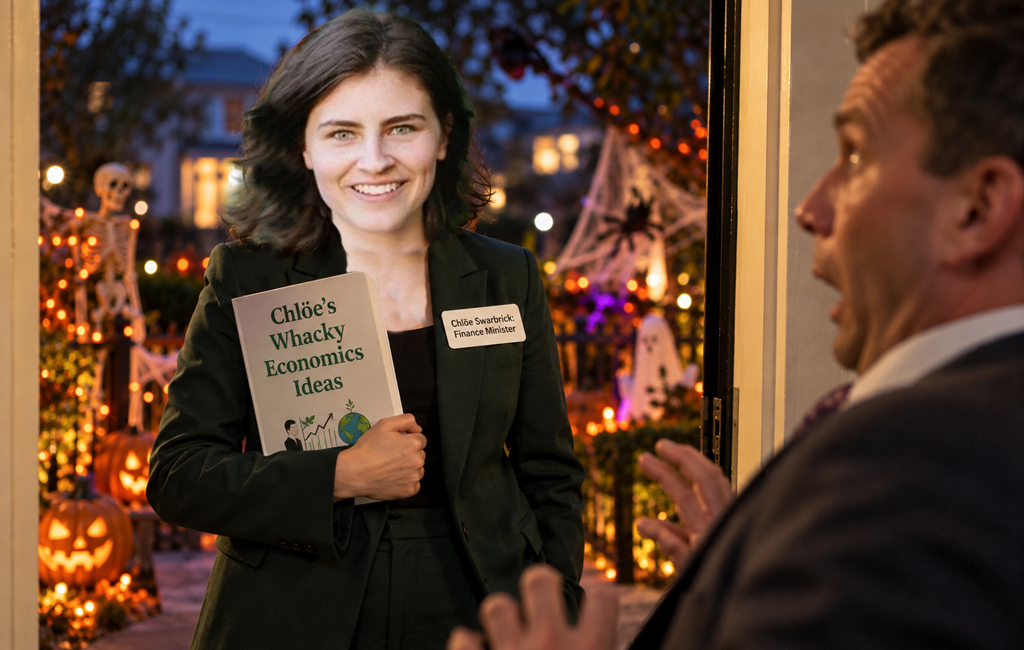 chloe swarbrick trick or treating david seymour